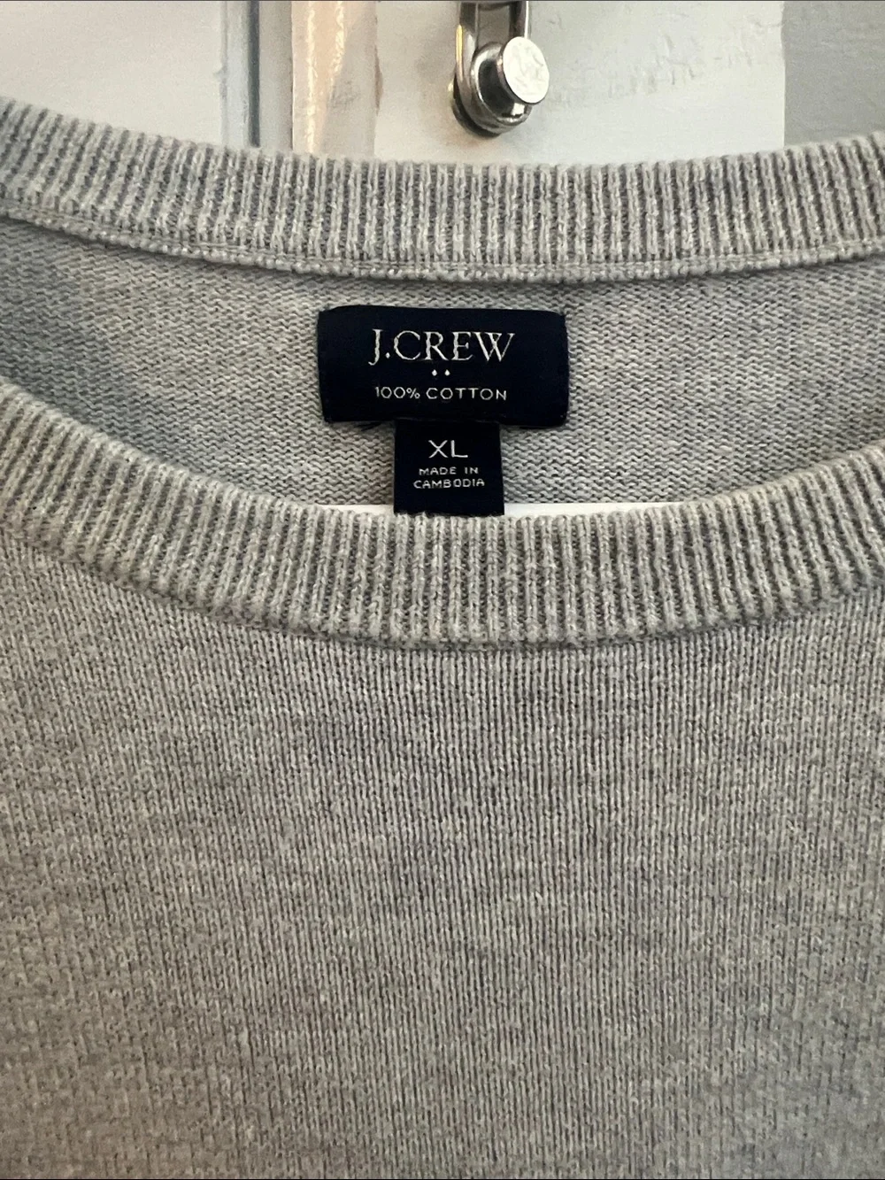 J. Crew Men’s Light Gray Crewneck Sweater